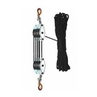 Rope Hoist Pulley System 4400lb Block And Tackle Pulley System 8 1 Lifting
