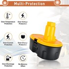 2 Pack 7 0ah 18v Battery For Dewalt 18 Volt Xrp Dc9096 Dc9098 Ni-mh Dc9096-2 New