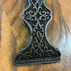 Antique Victorian Eastlake Cast Iron Paper Clip Receipt Holder Ornate Scrollwork