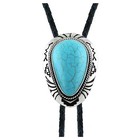 Totem Turquoise Mens Bolo Tie Bridegroom Wedding Necklace Western Cowboy Necktie