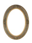 Vtg Antique Italian Florentine Oval Gilt Gesso Gold Wood Picture Frame 24x18