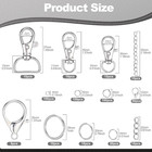 460pcs Keychain Making Kit  Key Chain Clips With Key Rings Bulk  Metal Lobster C