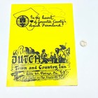 1960s Dutch Town   Country Inn Restaurant Menu Lancaster County Vintage Pa Fl3