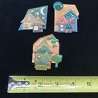 Vintage Lot Of 3 Lucinda House Brooch Pin Moon Star Cloud Rain Sun Day Night