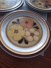 Lot Of 6 Chadds Ford Stoneware Aloha Dinner Plates Japan