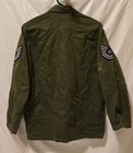 Vintage Vietnam Era Usaf Og-507 Long Sleeve Utility Shirt With Patches