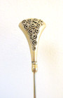 Antique Hatpin Brass With Textured Circles