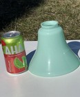 1 Vtg Seafoam Green Glass Lamp Shade Art Deco Mcm Globe 2 1 8 1 4  Vianne France