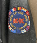 Ac dc Blow Up Your Video World Tour Vintage Original 1988 Leather Concert Jacket