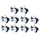 1 3 5 10  White Arcade Round Push Buttons Illumilated Led Light W  Microswitch E