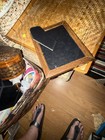Vintage Ornate Dark Wood Decorative Picture Frame