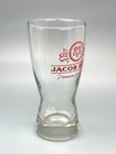 Vtg Jacob Best Beer Sham Glass   Tavern Barware Advertising   Man Cave Bar Decor