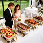 4 6 8pcs 8qt 316 Stainless Steel Chafer Chafing Dishes Sets Catering Food Warmer
