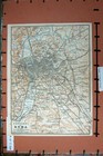 Original Old Antique Print Map 1904 Italy Plan Contorni Roma Rome Piazza D armi