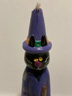 Vintage Russ Berrie Halloween Anthropomorphic Black Cat Taper Candle 7 