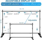 10 X 8 Ft Backdrop Banner Stand Adjustable Telescopic Step And Repeat Background