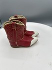 Vintage Cowboy Boots Toddler Red Point Toe Red Cort Zip 50s 60s Kids Western