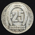  25 Silver Vintage Slot Token From Binion s Horseshoe Casino Las Vegas Nv