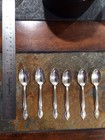  6  1847 Rogers Silverplate Vintage Demitasse Spoons  1959 Reflection