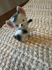 Vintage Made In Japan Dog Cat Black White Figurine Figure