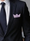 Cotton Handkerchiefs For Men Solid Color Pocket Square Suit Formal Wedding