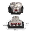 2x Distribution Block car Audio Power Wire-splitter 1 0 Gauge In To 4 Gauge Out