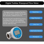 Electronic Turbine Flow Meter 1 Inch Full Sealing Digital Water Fuel Flowmeter