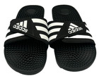 Adidas Men s Adissage Slip On Slides Comfort Sandals Black white Size 10 112q