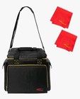 Vinyl Record Carrying Bag Padded Travel Gig Record Storage Case With Dividers 