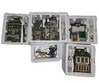 Dept 56 Dickens Village 5pc Lot Scrooge Fagin Fezziwig Tailors - Orig  Styrofoam