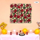 12pcs Artificial Flower Wall Panel  Backdrop Wedding Rose Hydrangea Flower Decor