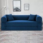80  Convertible Sofa Bed Corduroy Boneless Couch Pull Out Bed Futon Sleeper Sofa