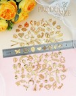 100 Pcs Wholesale Bulk Lots Jewelry Making Charms  Mixed Golden Kc Gold Alloy   