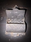 Antique Cast Iron Matches Wall Holder Cherub Match Safe Vintage Black Americana