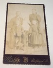 Rare Antique Victorian American Fashion Family Pet Dog  Animal  Pa Cabinet Photo