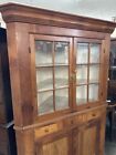 Early 19thc Pine Corner Cupboard