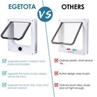 Upgraded Version - Cat Doors Flap  for Cat Up To 15 7lb   Magnetic Pet Door W   