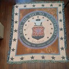 Usaf Department Of The Air Force Official Seal  60x 52in  Tapestry Throw