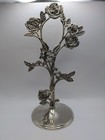 Vintage Godinger Silver Plate Rose Flower Jewelry Tree Holder Stand Organizer