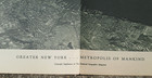 1933 Aerial Map Of Greater New York City Metropolis Mankind National Geographic