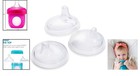Nursh Silicone Sippy Cup Lids - 3 Count For Easy Baby Bottle Transition