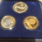 Israel 40th Anniversary Gold   Silver 3 Coin Set 1988  usa Seller 