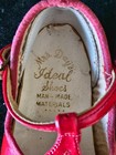 Vintage Mrs  Day s Baby Ideal Shoes Red Patent Leather Baby Shoes