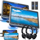 2 X 10 1  Full Hd Car Headrest Monitor Dvd Player 1080p Screen Hdmi Usb  headset