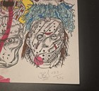 Jason Voorhees Print  Jordan Buckley Etid Hand Embellished Rare Every Time I Die
