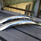 1 Set Retro Bicycle Mudguard Front Rear 700c Stainless Steel Mudguard Wings