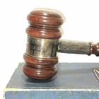 Masonic Lodge Engraved Silver Band   Wooden Vtg 60 s Dedication Meeting Gavel