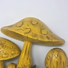 Vintage 70 s Mushroom Wall Art Hanging Retro Plastic Decor Dart Industries  7162