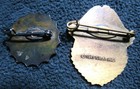 Two Lone Ranger Safety Club Silvercup Bread Pins Chief Scout Dated 1941