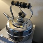 Vntg Simplex 2m Patent Solid Copper Chromed Tea Kettle Pot England W  Tag   Box